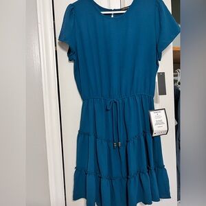 City Studio midi tiered dress XL